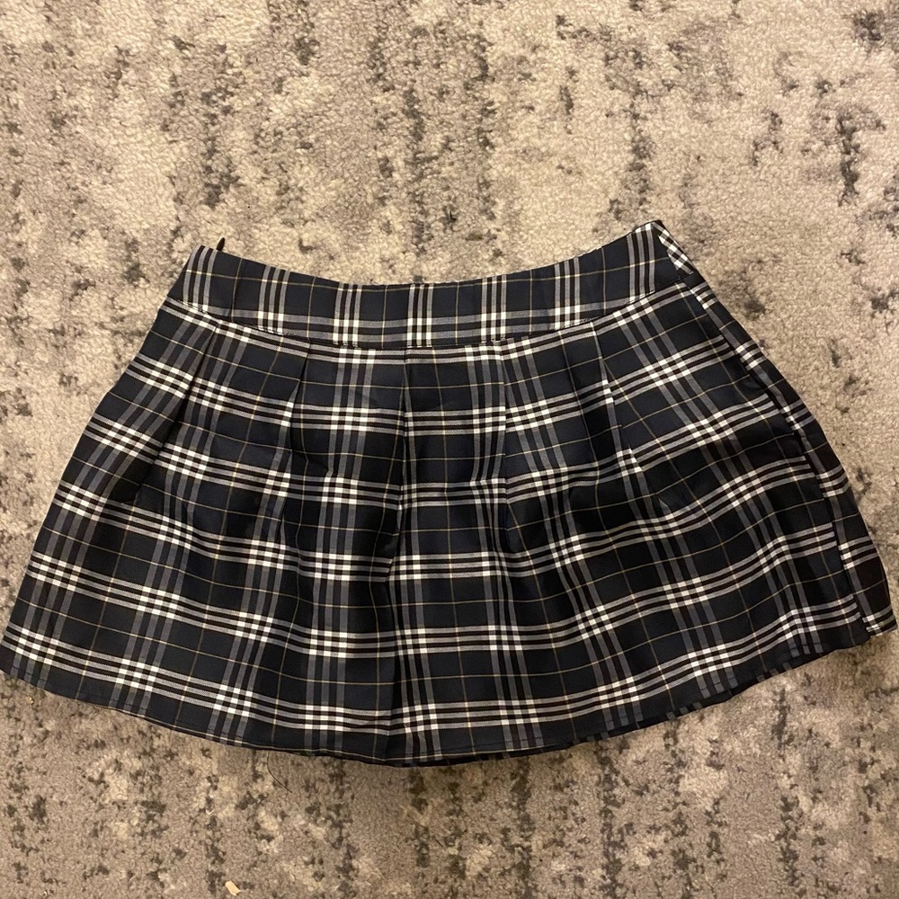 Plaid Costume Mini Skirt